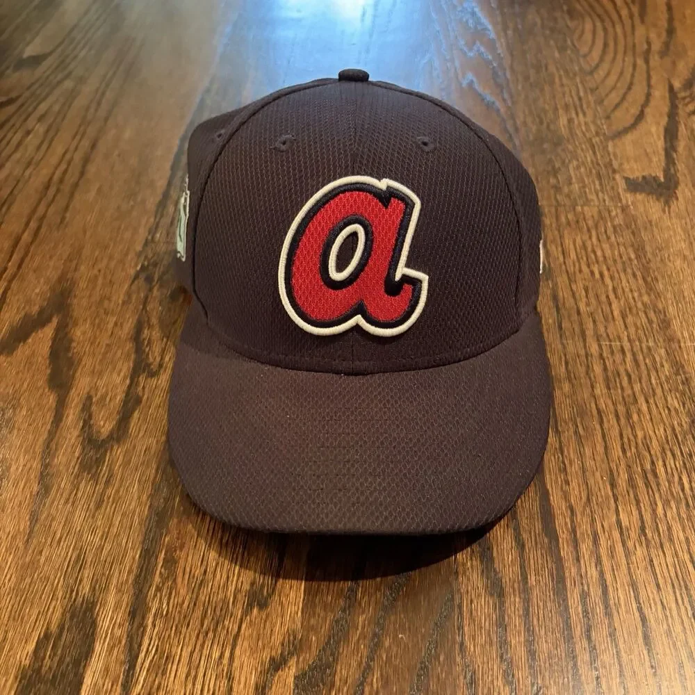 Atlanta Braves New Era Authentic Collection Hat Cap MLB Size 7 1/8 59Fifty